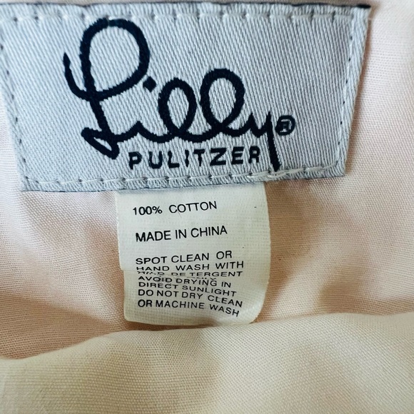 Lilly Pulitzer Floral Tote with Wooden Handle - Picture 7 of 11